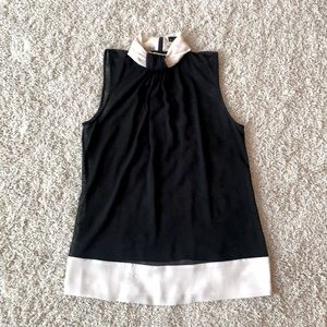 Zara black sheer sleeveless top